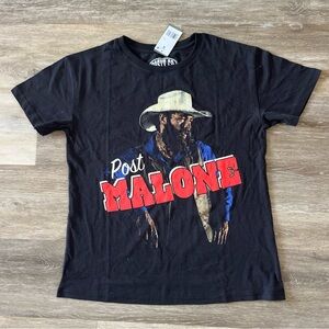 NWT Posty Co Women’s Post Malone Graphic T-Shirt Black Size M